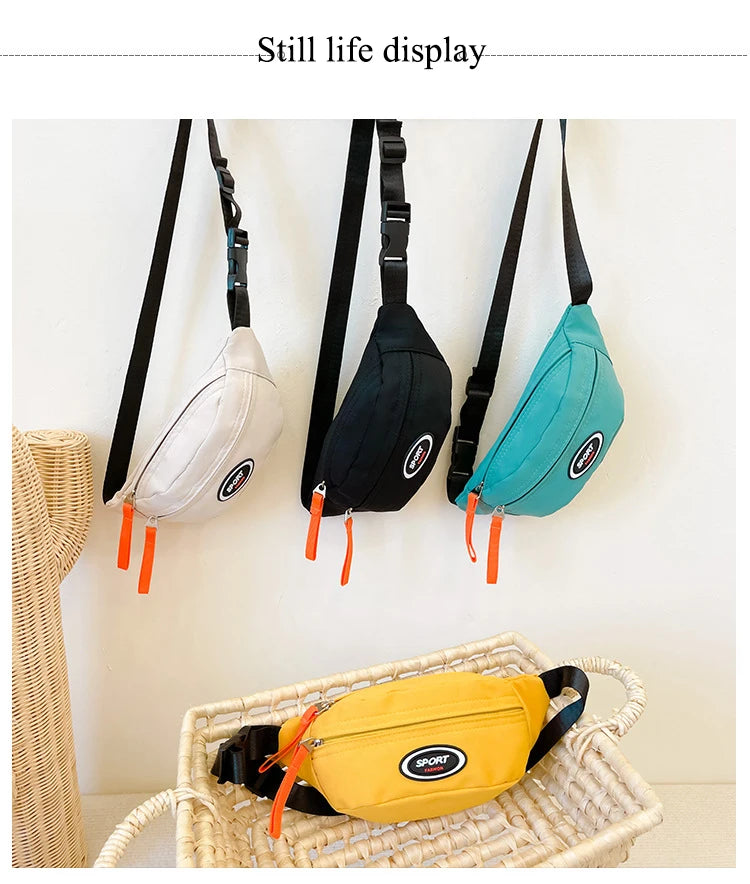 Kids & Adults Sport Bum Bag, Travel Crossbody Waist Bag