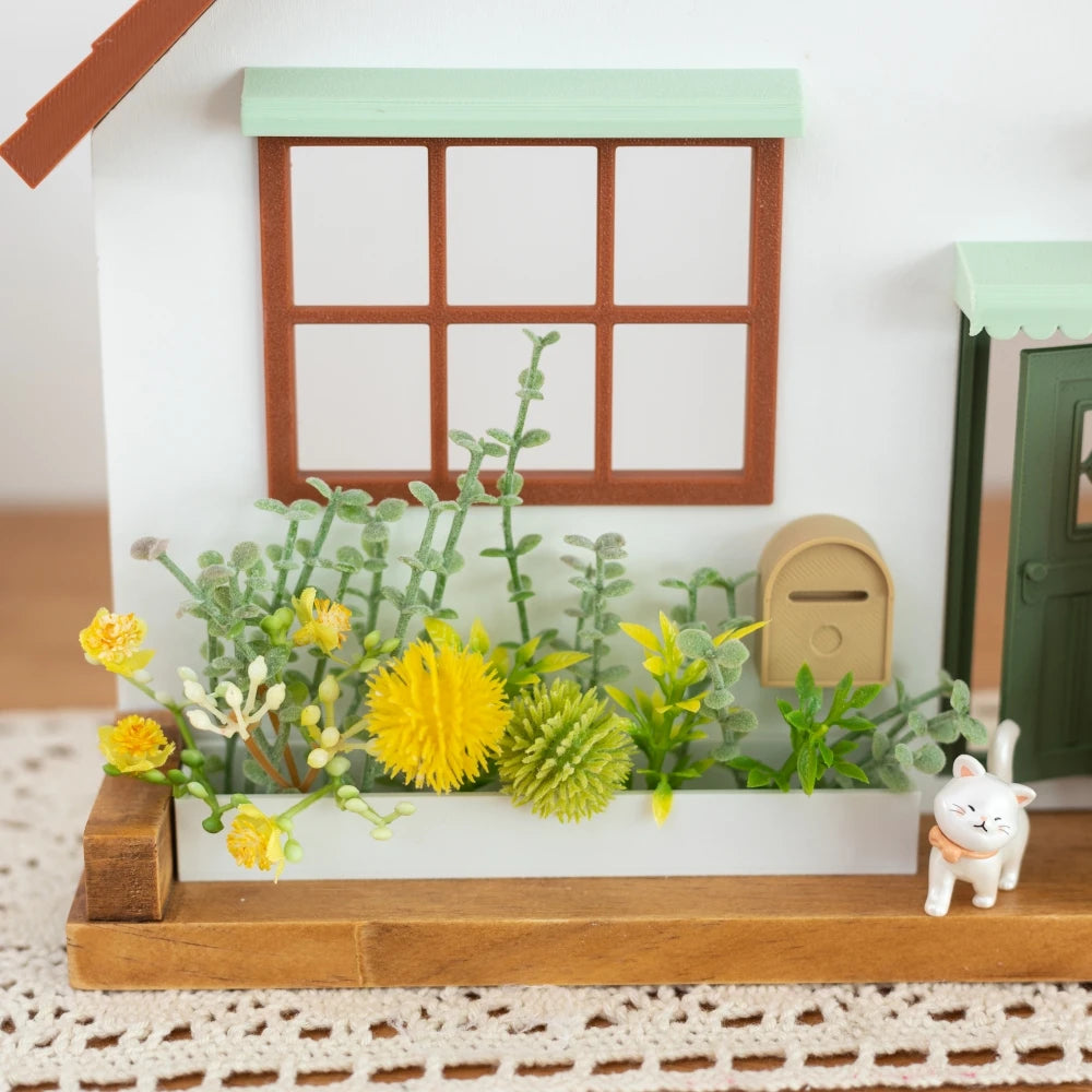 Cute Wooden House Key Hook Shelf – Decorative Wall Storage