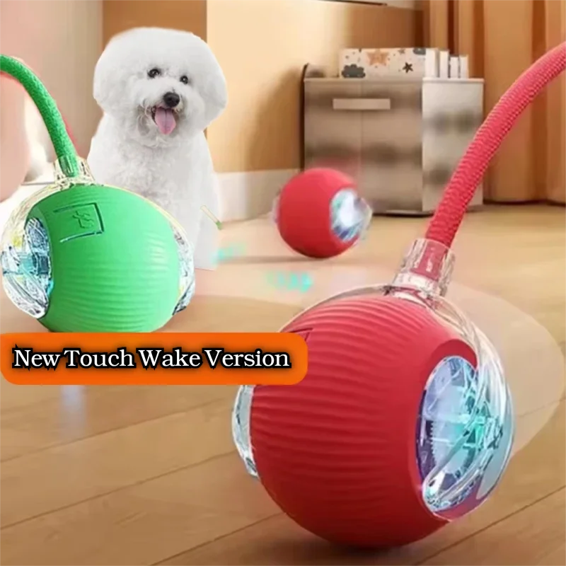 Automatic rolling interactive dog ball rechargeable smart toy for dogs
