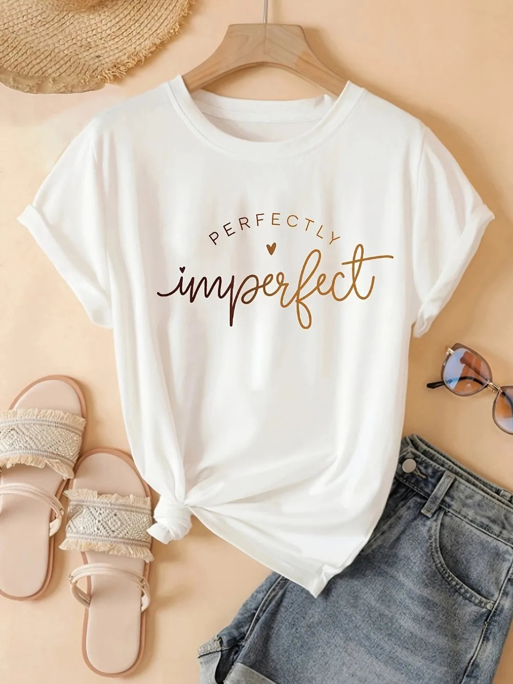 Perfectly Imperfect T-Shirt – Women’s Casual Graphic Tee