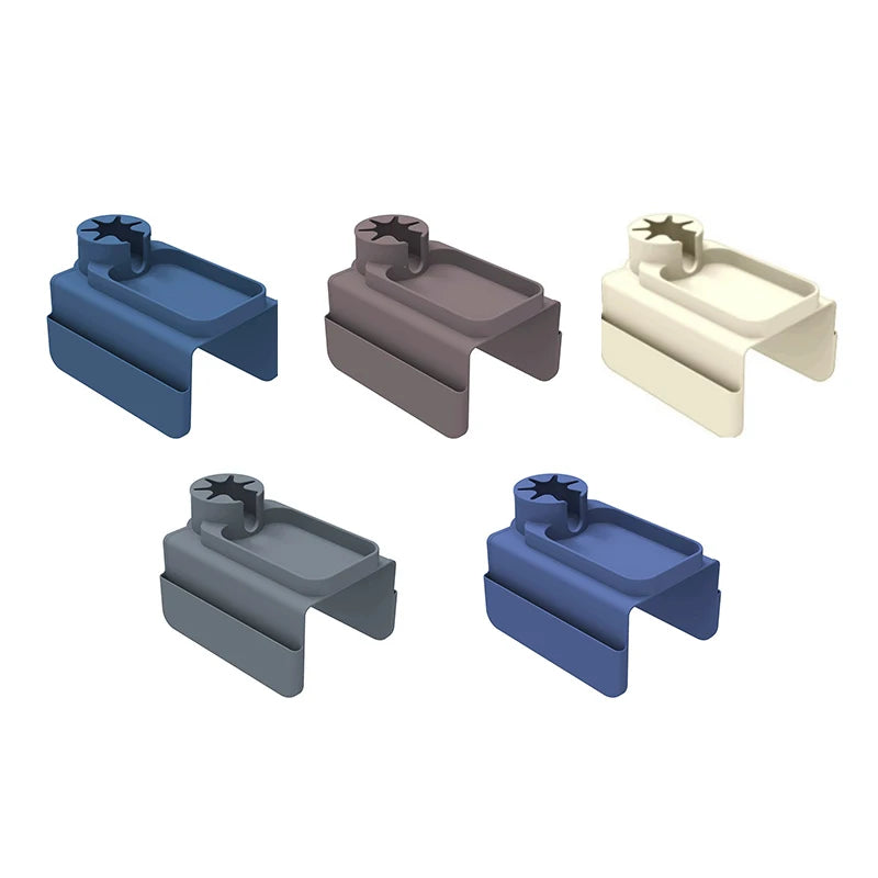 Five Silicone sofa armrest cup organiser holder on a white background