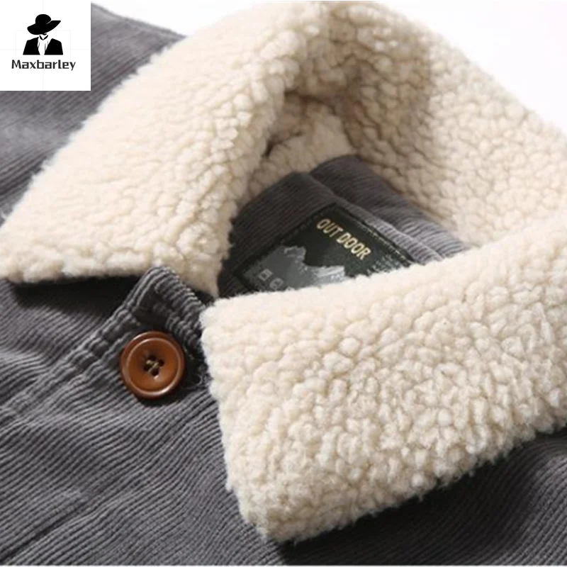 Gray jacket with white fleece collar and Maxbarley logo