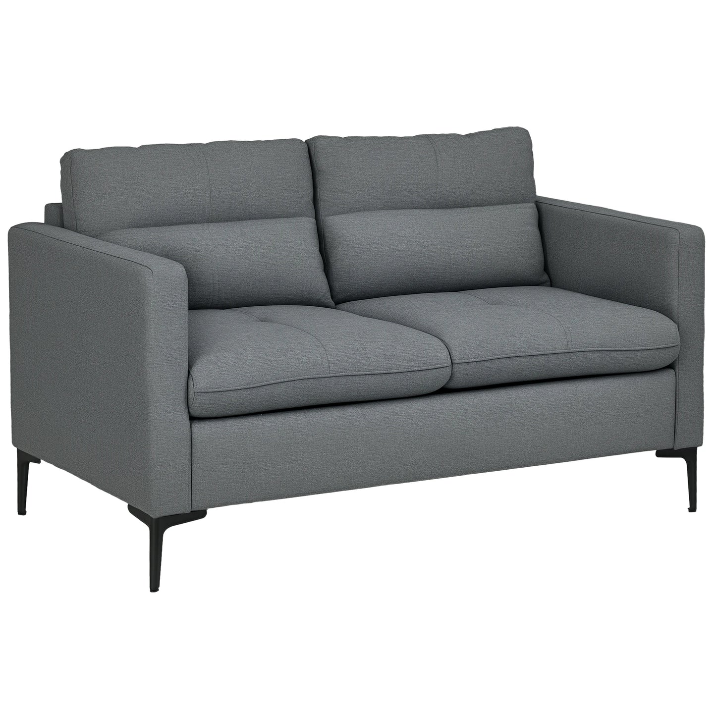 Gray sofa on a white background