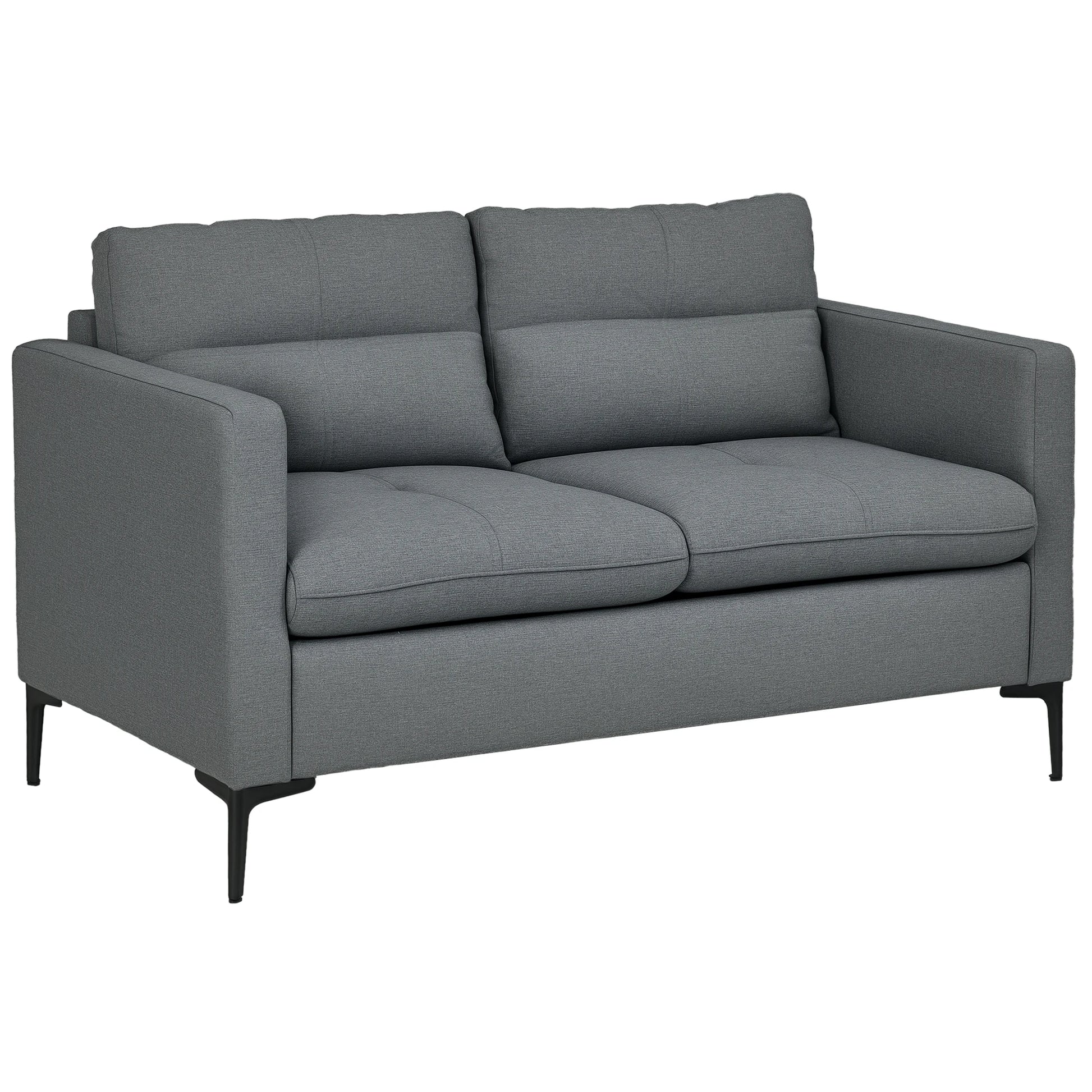 Gray sofa on a white background