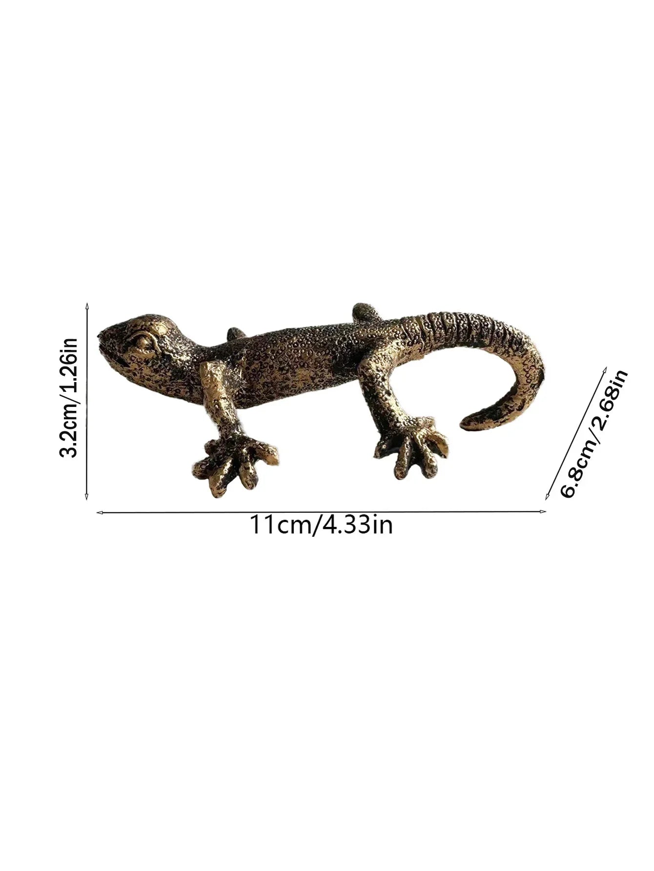 Resin Gecko Figurine Planter Edge Decor Mini Lizard Pot Hanger