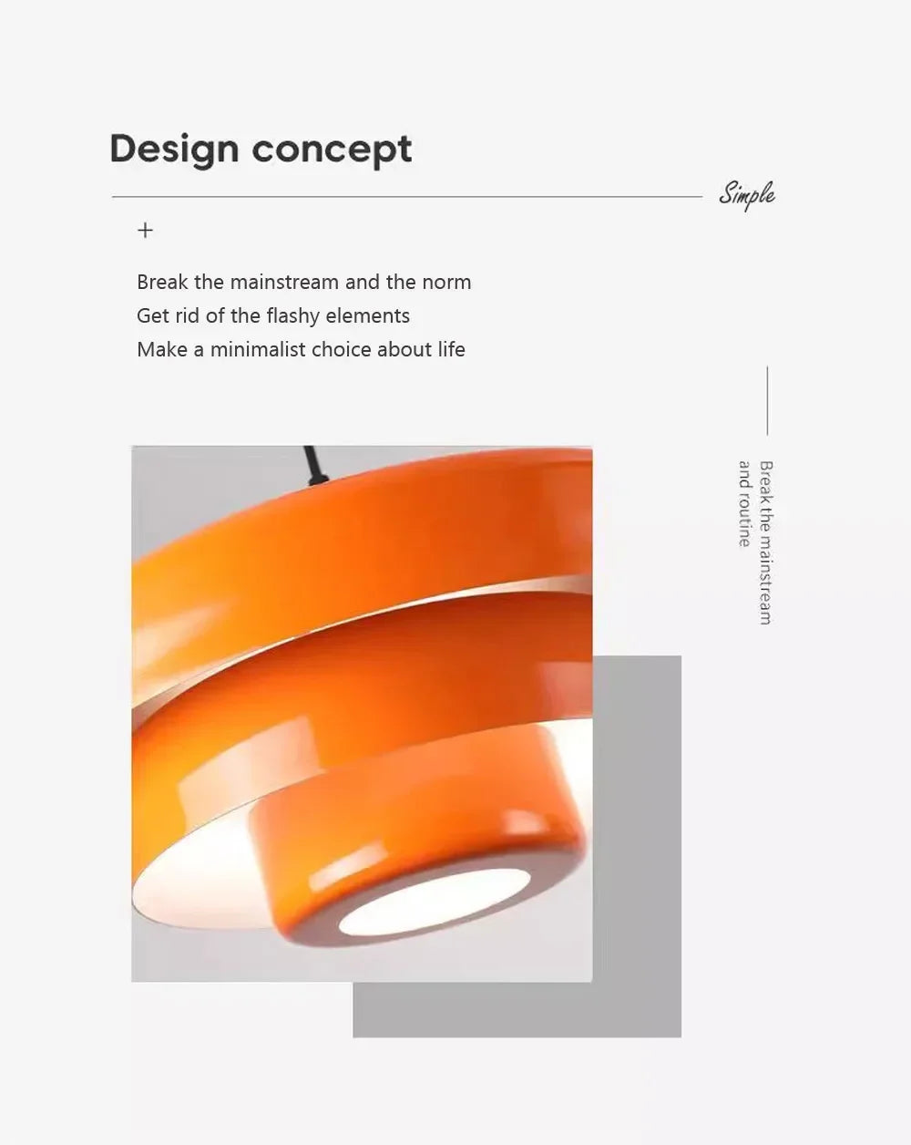 Nordic pendant light in white aluminum with minimalist dome design