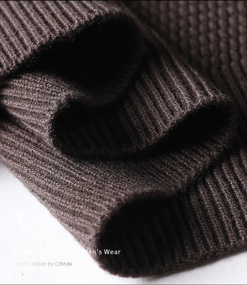 Close-up of a cuff on a textured brown fabric  