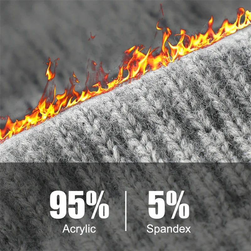 Textured fabric with flames on top and fiber composition label at the bottom.