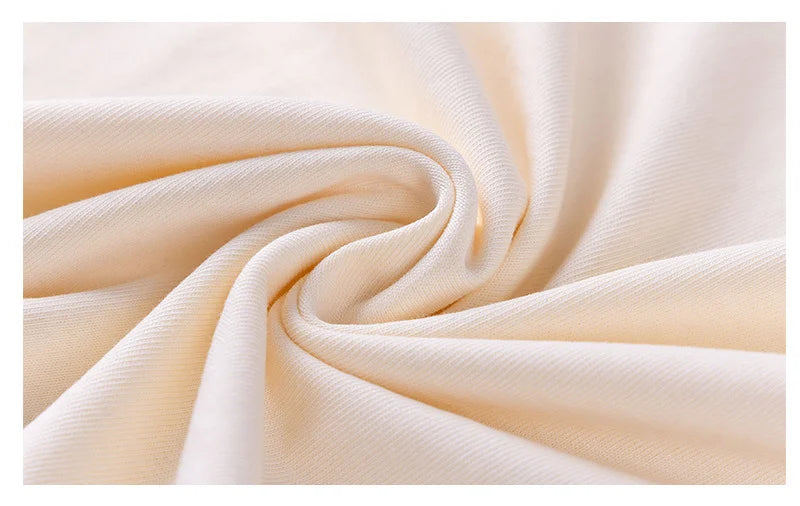 Close-up of beige fabric with a soft texture
