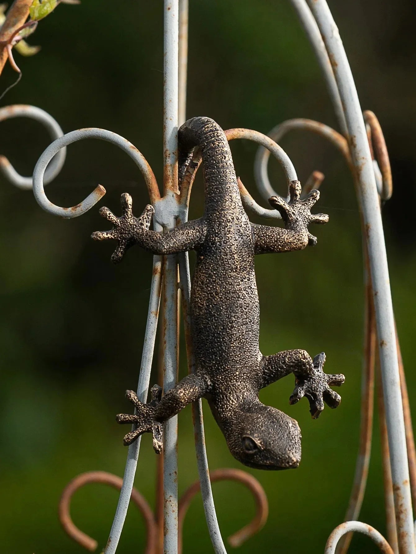 Resin Gecko Figurine Planter Edge Decor Mini Lizard Pot Hanger
