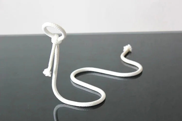 Floating rope wine bottle holder illusion stand with suspended wine bottle modern bar decor