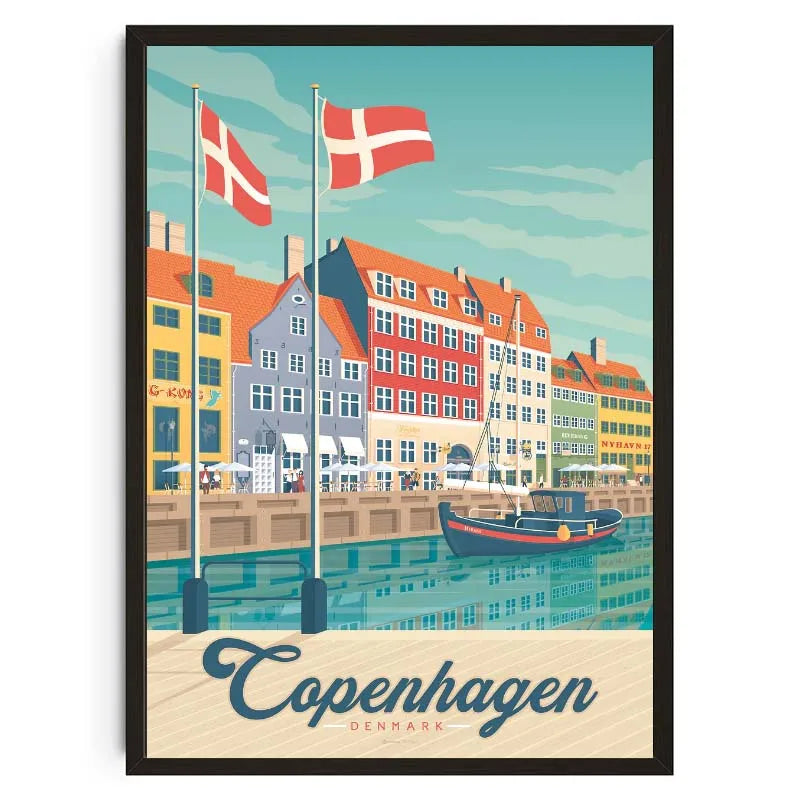 Minimalist Europe Travel Posters – Modern Vintage Canvas Wall Art