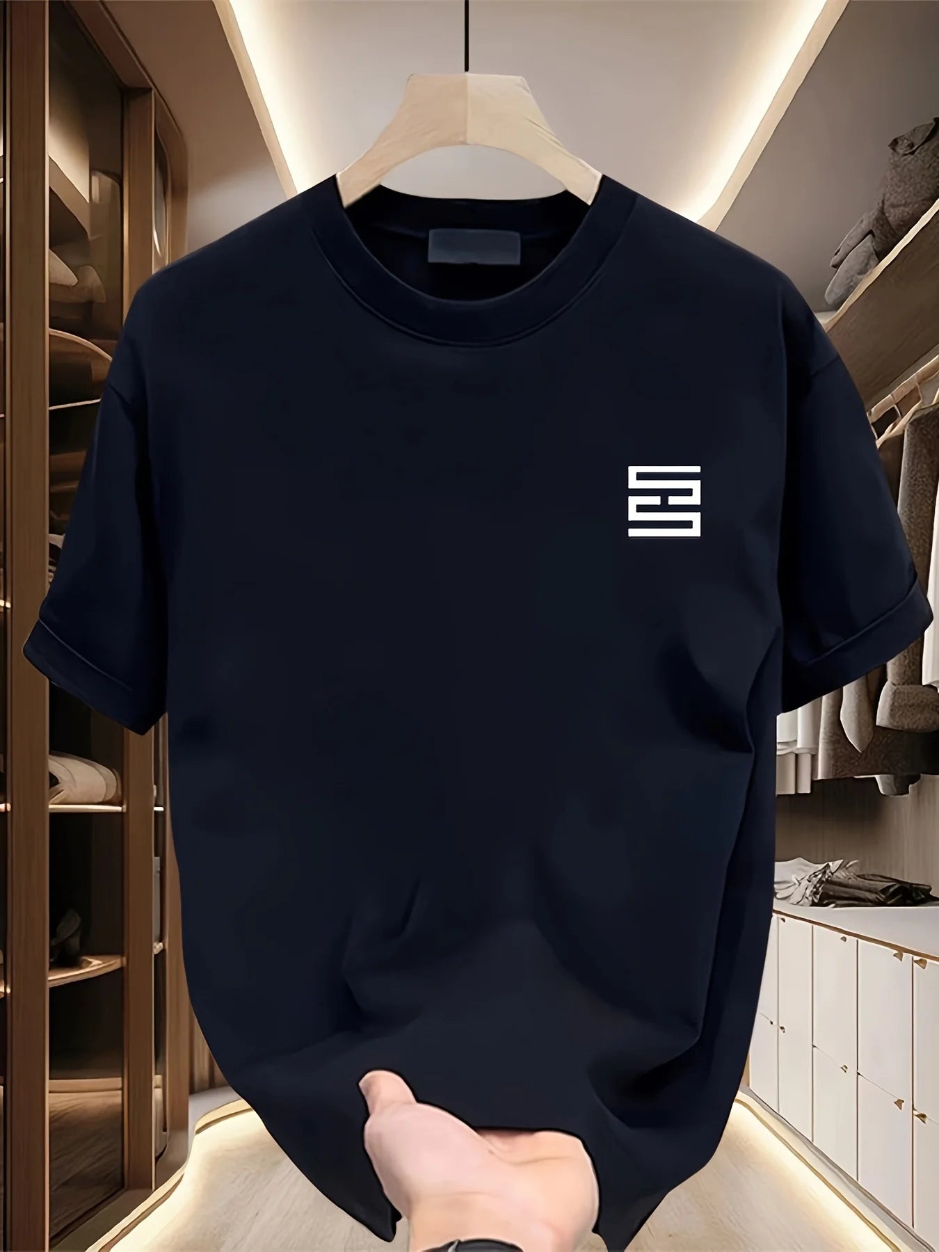 Men’s Heavyweight Cotton T-Shirt – Oversized Fit, Soft Breathable Short Sleeve Casual Top