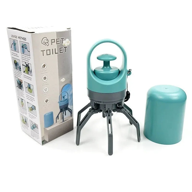 Pet toilet with packaging on a white background