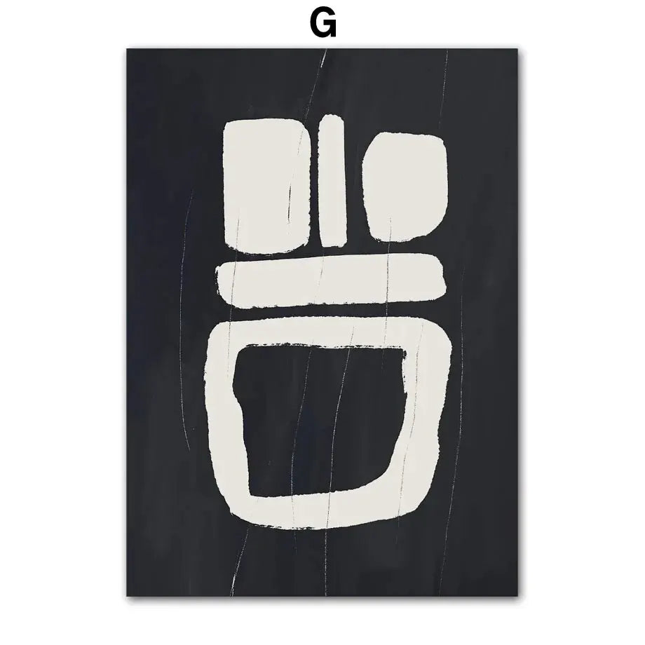 Abstract white drawing on a black background