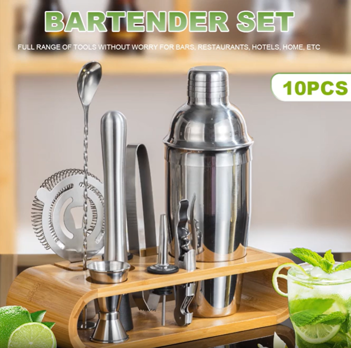 Image showing a 10pc Cocktail bartender set
