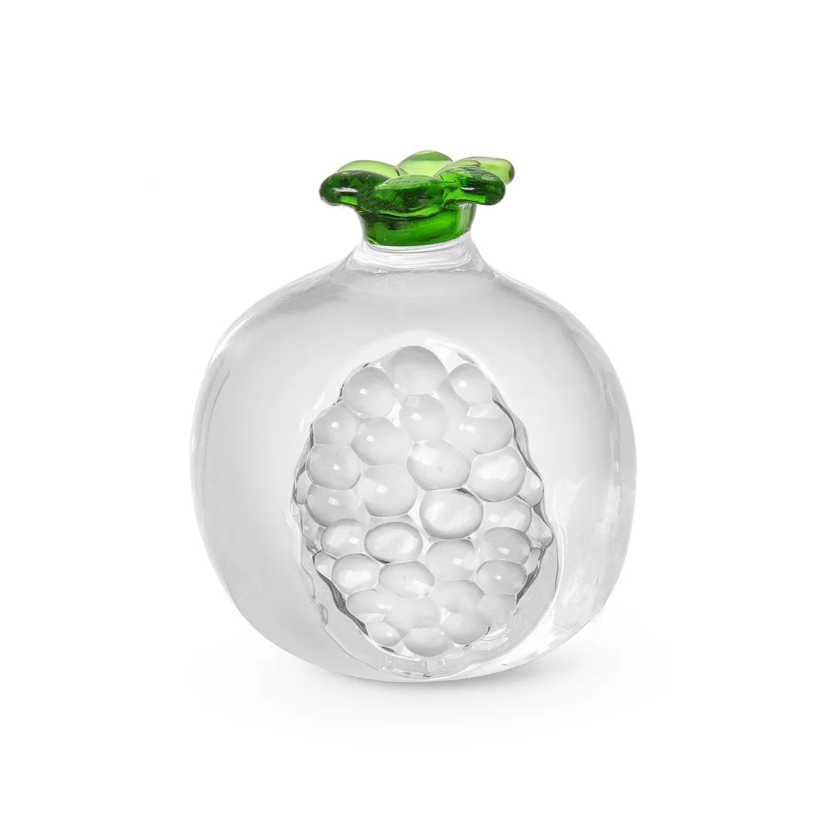 mini crystal glass fruit ornament decorative pomegranate peach and persimmon home decor