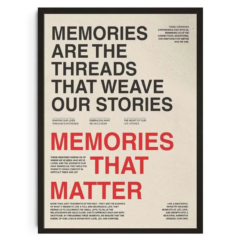 Poster with motivational quote on a beige background