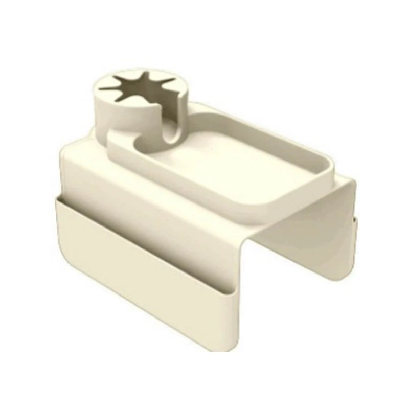 Close up of a white  colour silicone sofa cup holder and storage tray 