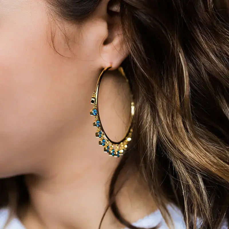 Bohemian Style Large Circle Earrings for Women