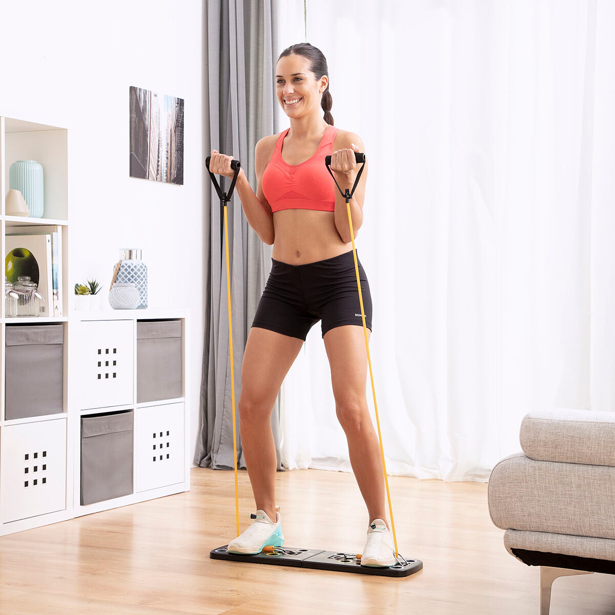 All-in-One Push-Up Board Training System – With Resistance Bands & Exercise Guide