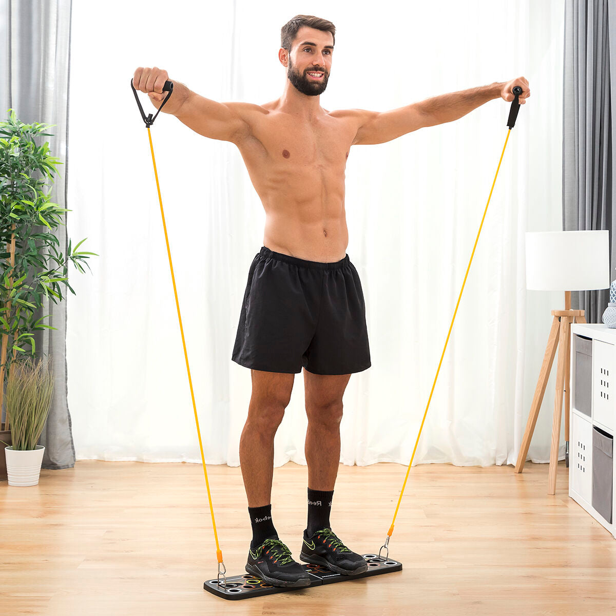 All-in-One Push-Up Board Training System – With Resistance Bands & Exercise Guide