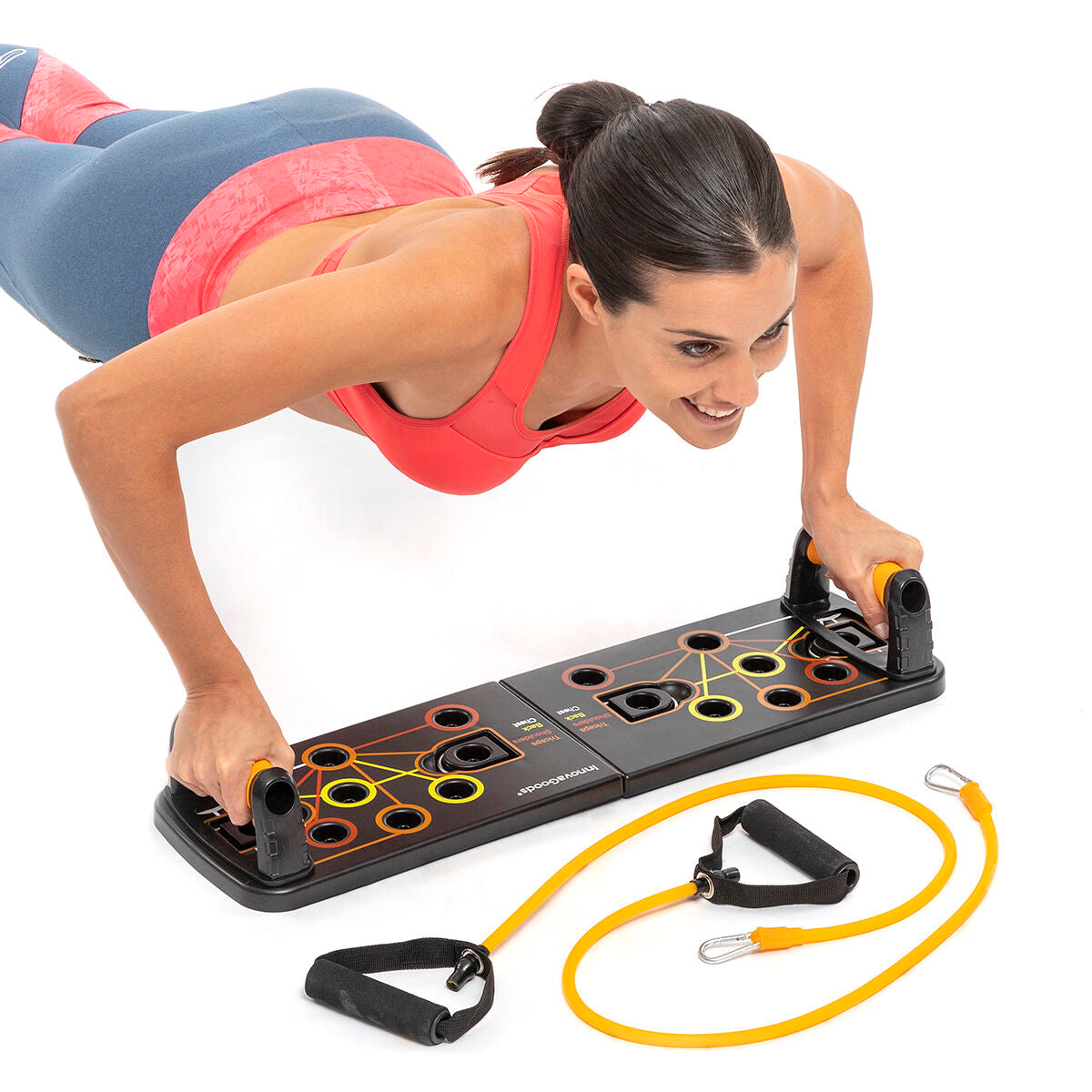 All-in-One Push-Up Board Training System – With Resistance Bands & Exercise Guide