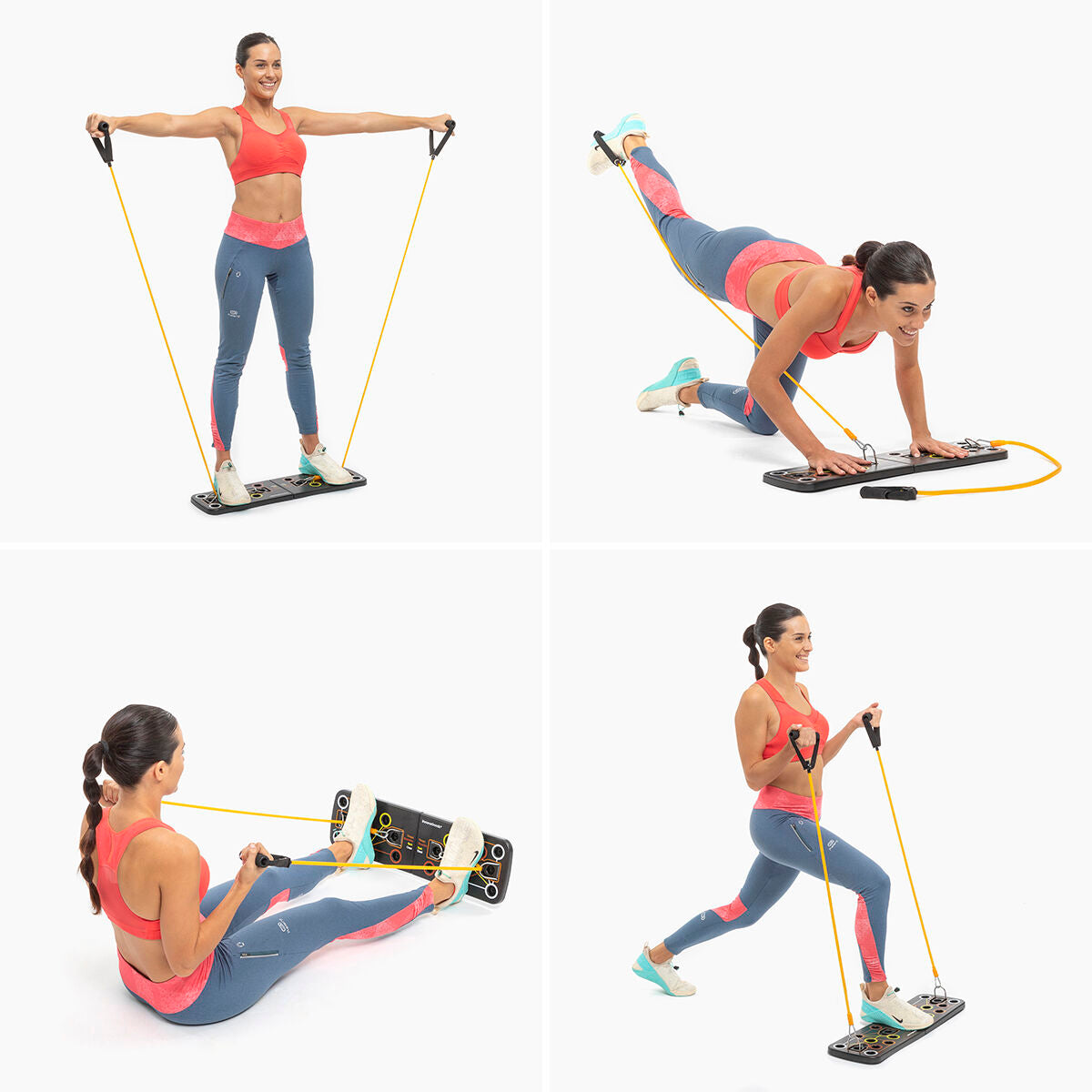 All-in-One Push-Up Board Training System – With Resistance Bands & Exercise Guide