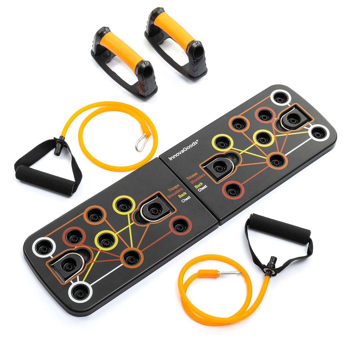 All-in-One Push-Up Board Training System – With Resistance Bands & Exercise Guide