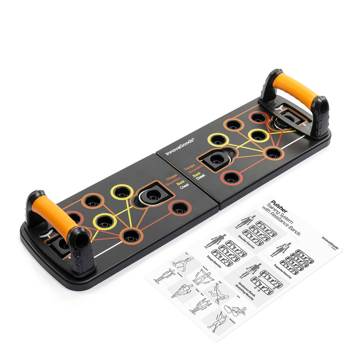 All-in-One Push-Up Board Training System – With Resistance Bands & Exercise Guide