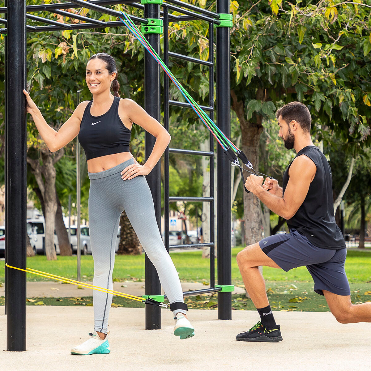 Set of Resistance Bands with Accessories – 5-Pack Tension Training Kit