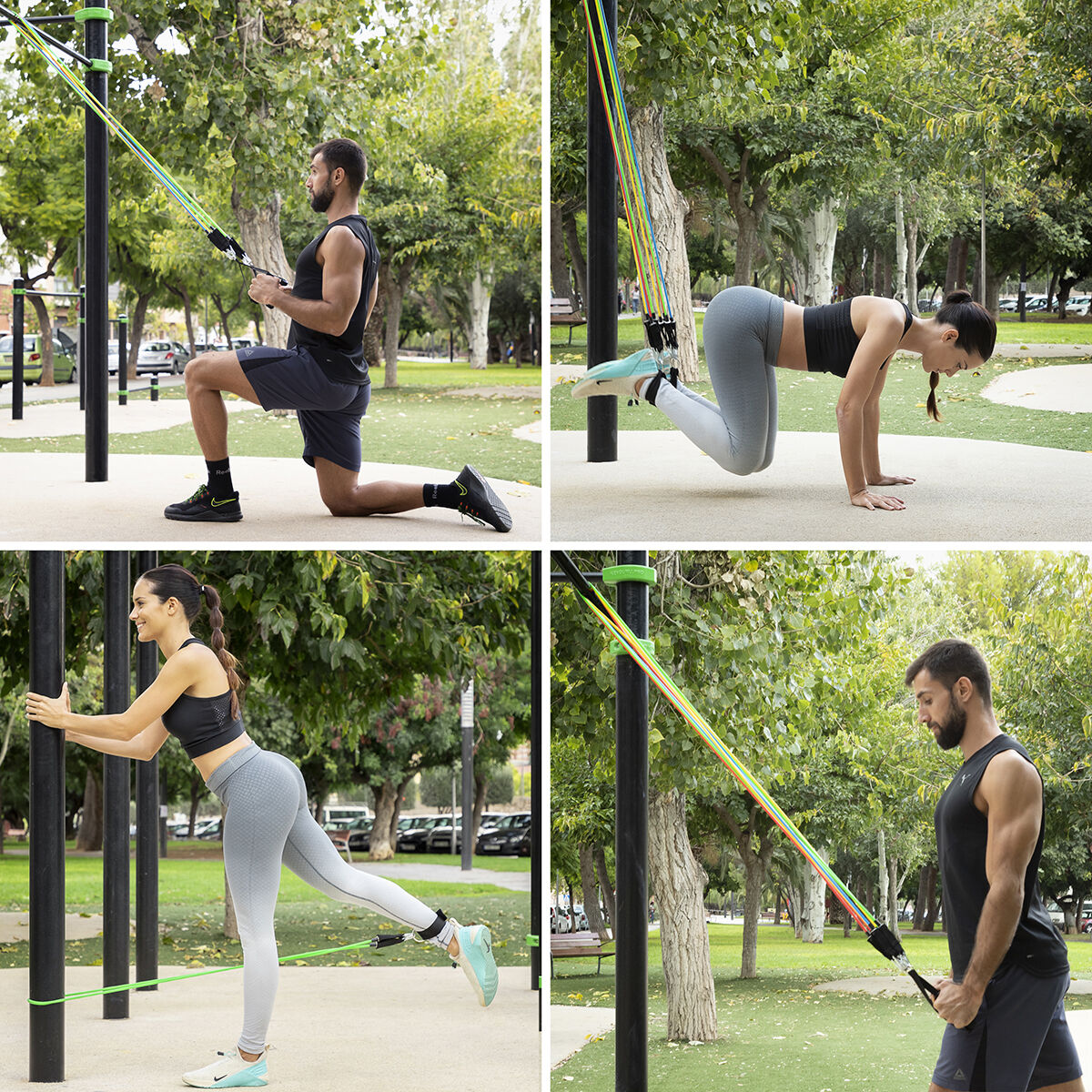 Set of Resistance Bands with Accessories – 5-Pack Tension Training Kit