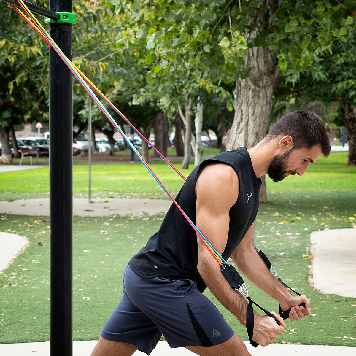 Set of Resistance Bands with Accessories – 5-Pack Tension Training Kit