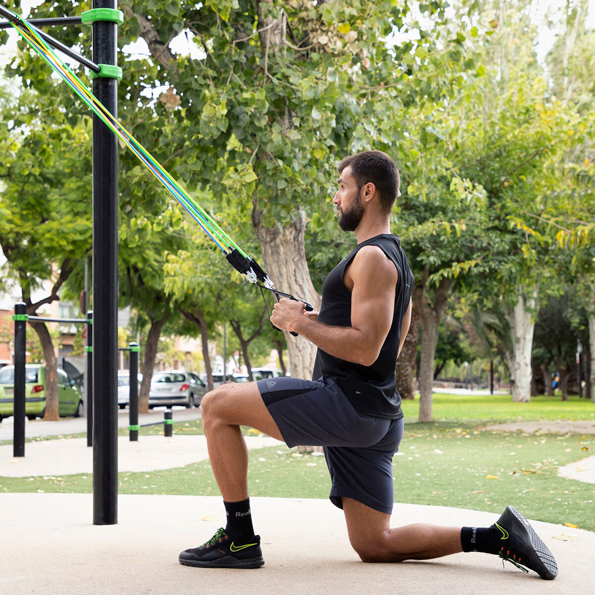 Set of Resistance Bands with Accessories – 5-Pack Tension Training Kit