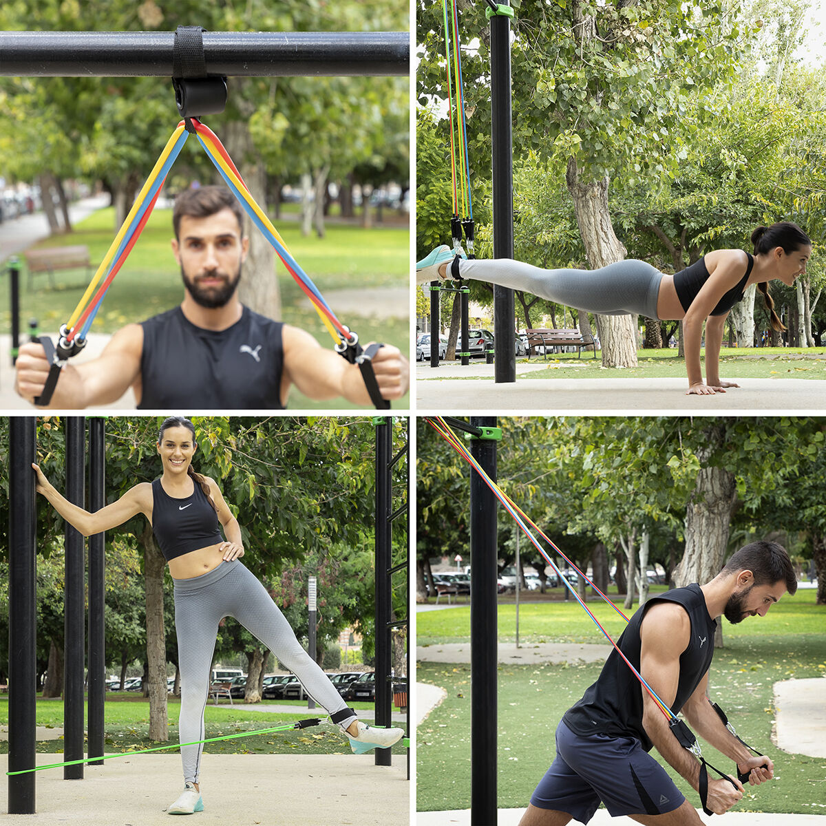 Set of Resistance Bands with Accessories – 5-Pack Tension Training Kit