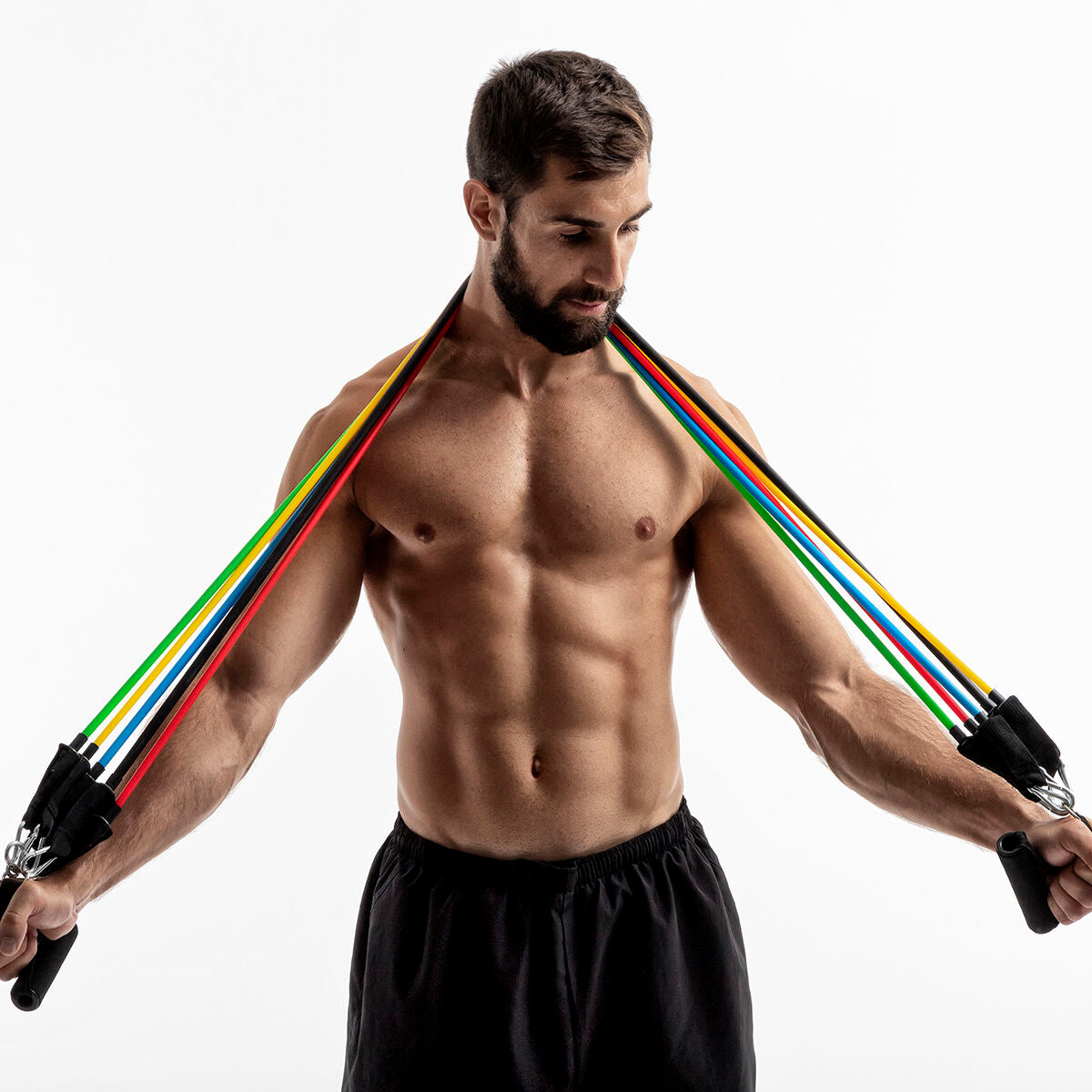 Set of Resistance Bands with Accessories – 5-Pack Tension Training Kit