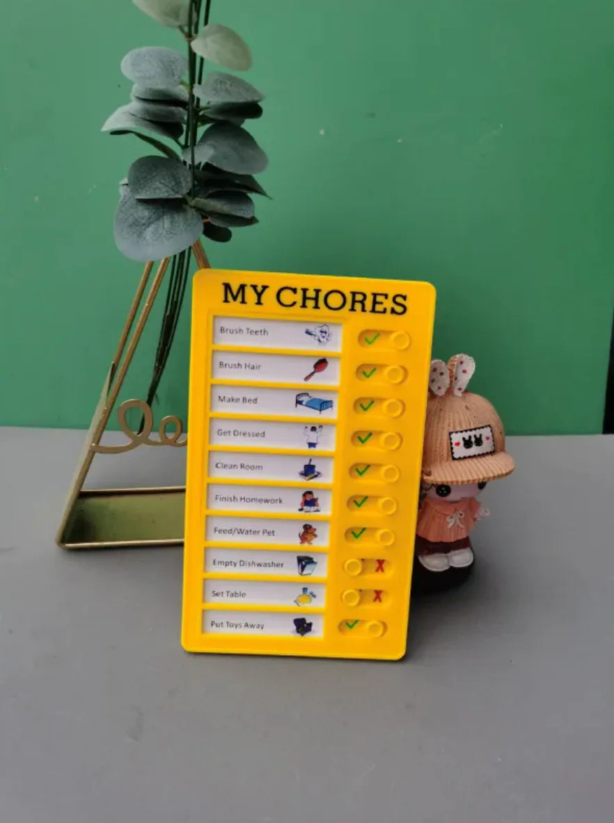 Reusable Habit Tracker for Kids - Daily Routine Board