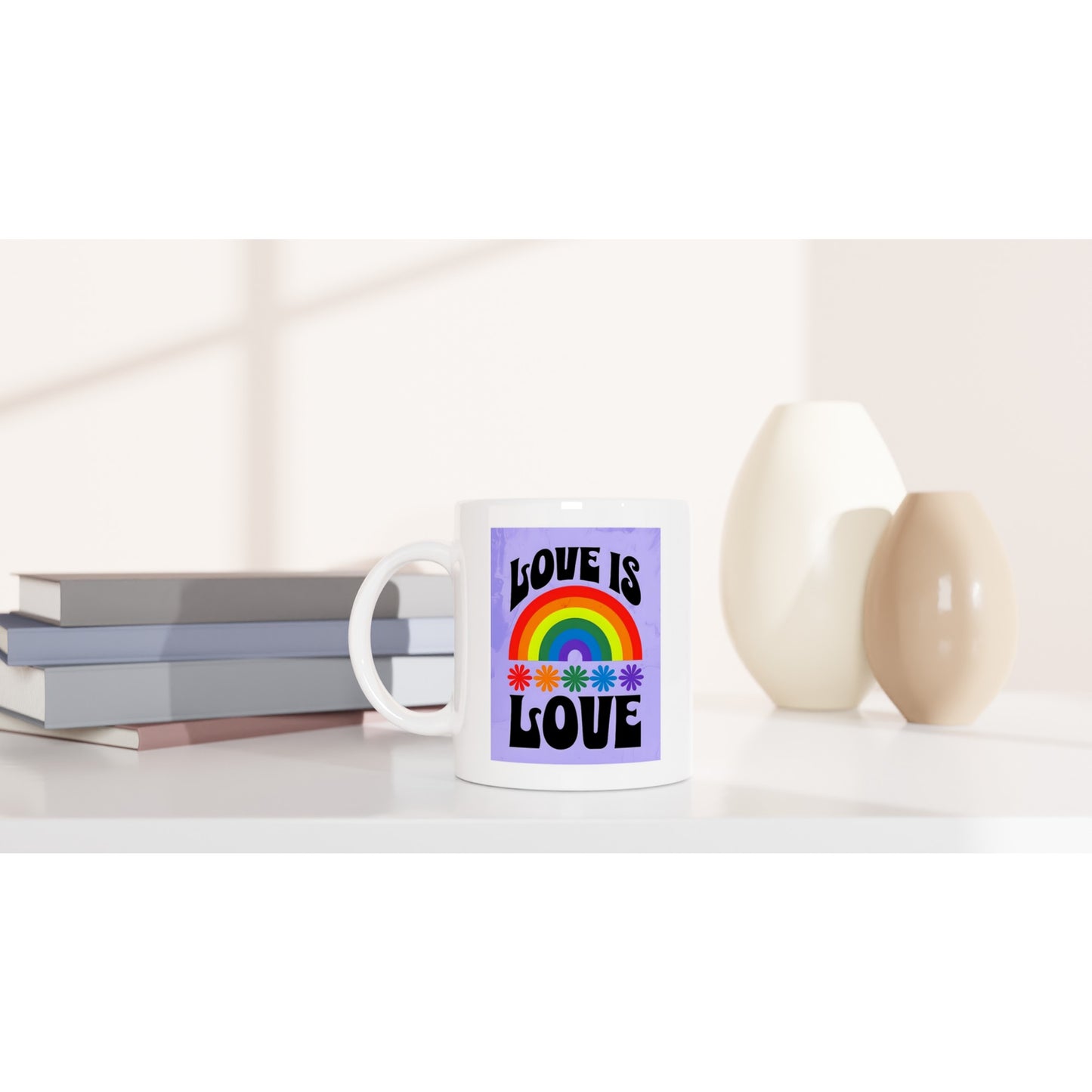 Love Is Love Mug – Colorful LGBTQ+ Pride Coffee Cup