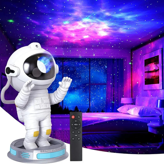 Astronaut Galaxy Star Projector – 360° LED Starry Sky Lamp