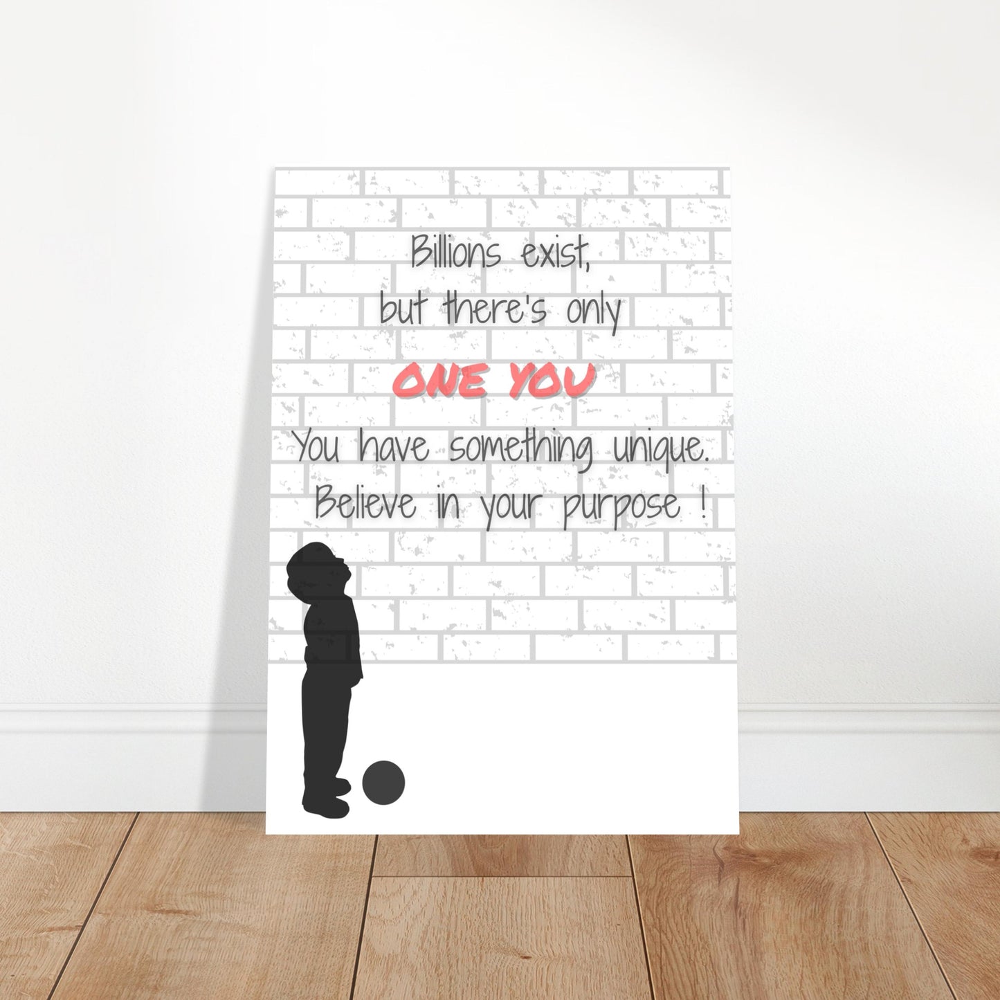 Believe in Your Purpose Poster – Inspirational Wall Art – Motivational Quote Print