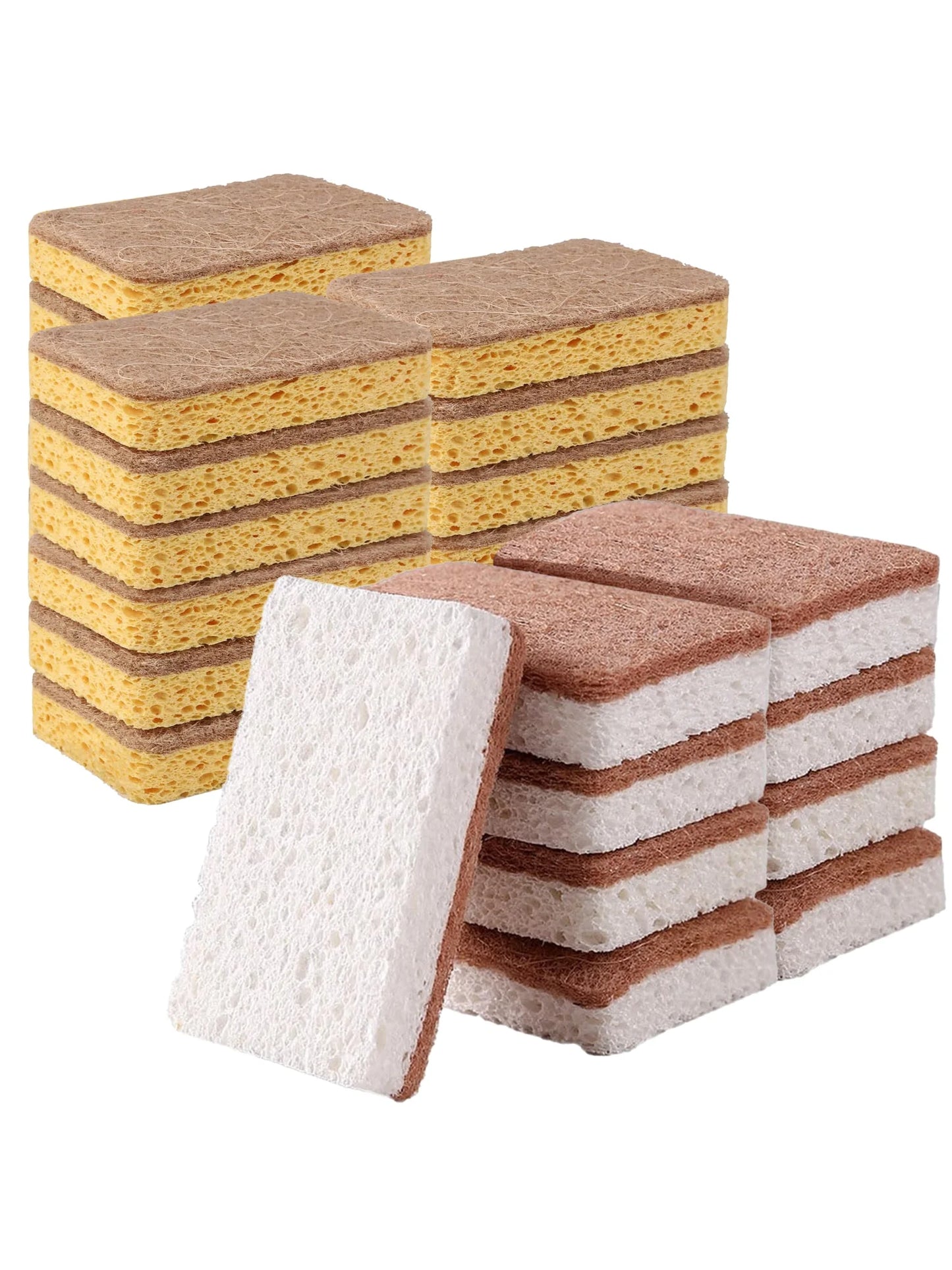 biodegradable hemp cellulose kitchen sponges eco cleaning set