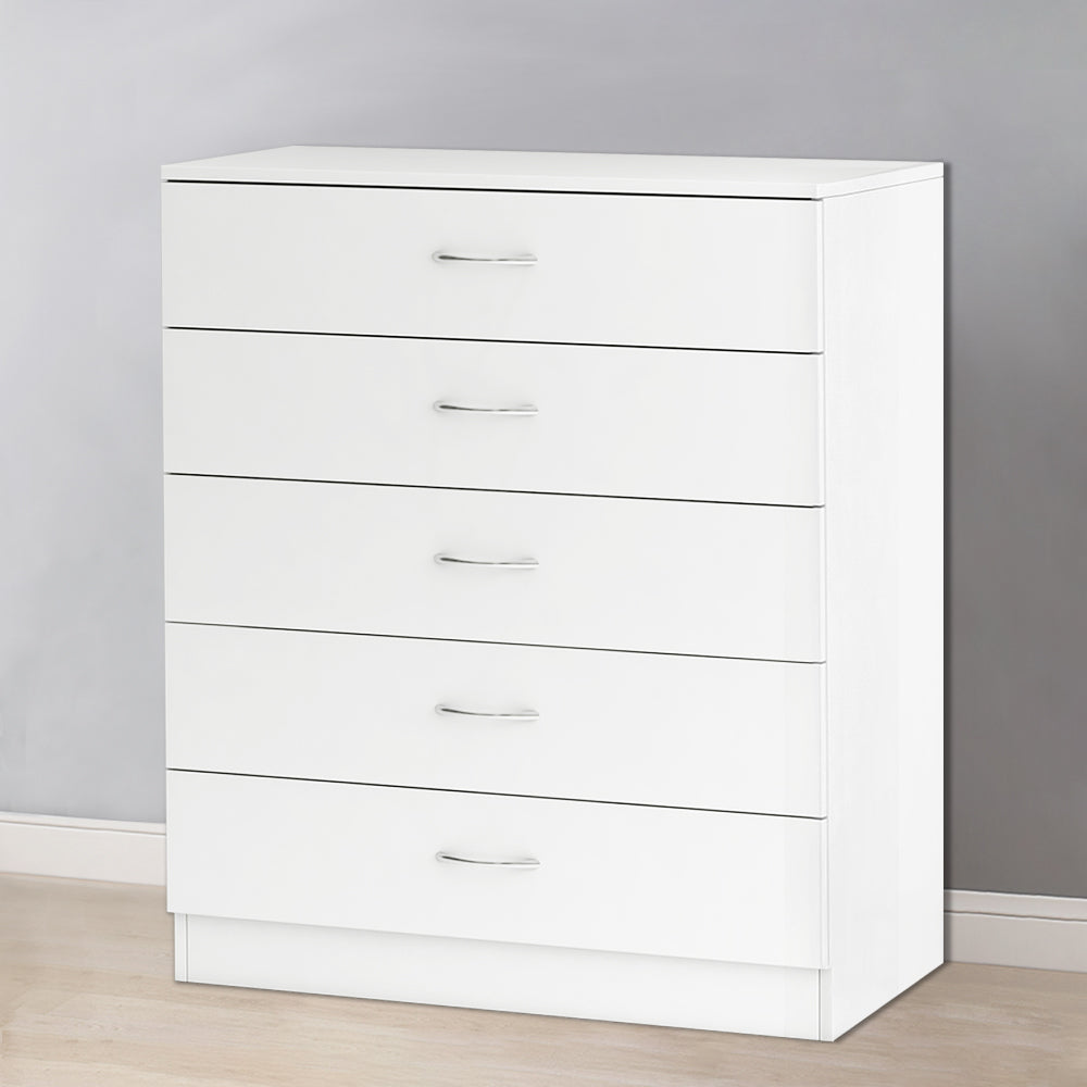 Chest of Drawers Bedside Table Cabinet 1 2 3 4 5 Handle Drawer Bedroom Furniture