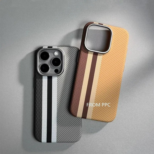 carbon fibre magsafe iphone case with alloy camera ring