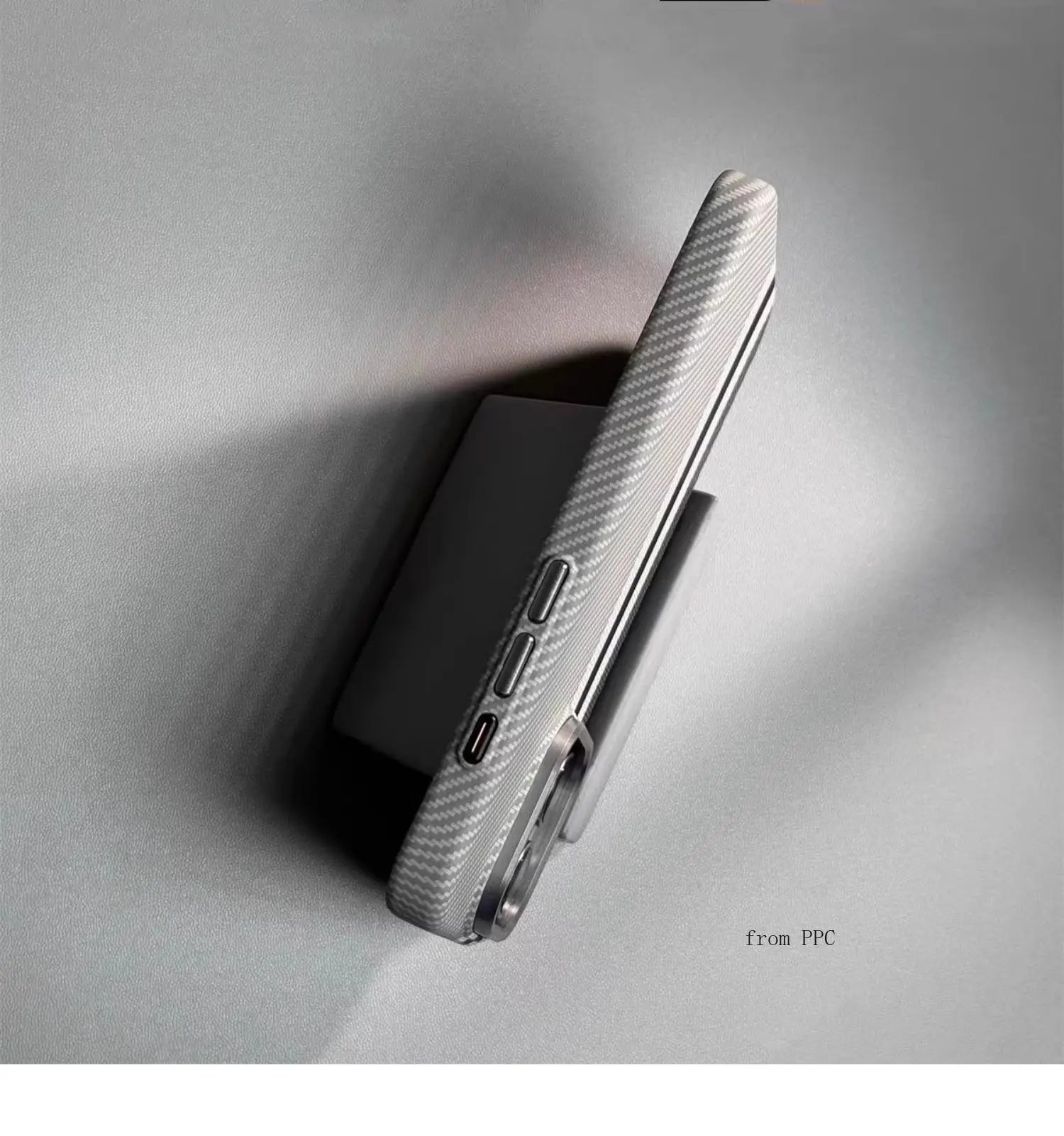 carbon fibre magsafe iphone case with alloy camera ring