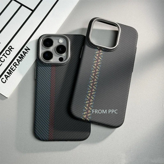 magnetic iphone pro max carbon fibre armor cover