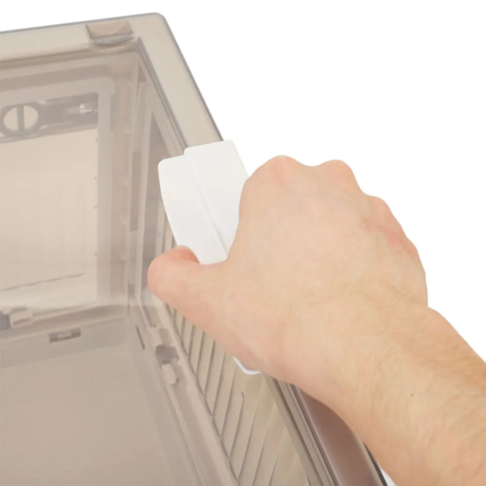 Transparent Folding Storage Box with Wheels