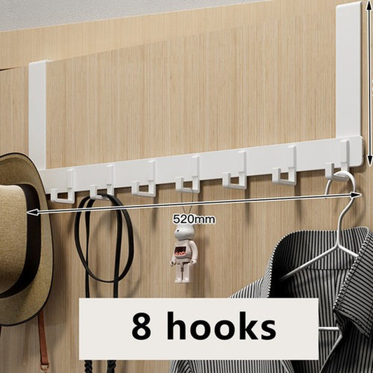 Over the Door Hanger 8 Hooks Home Bathroom Metal Rack for Clothes Towel Coat