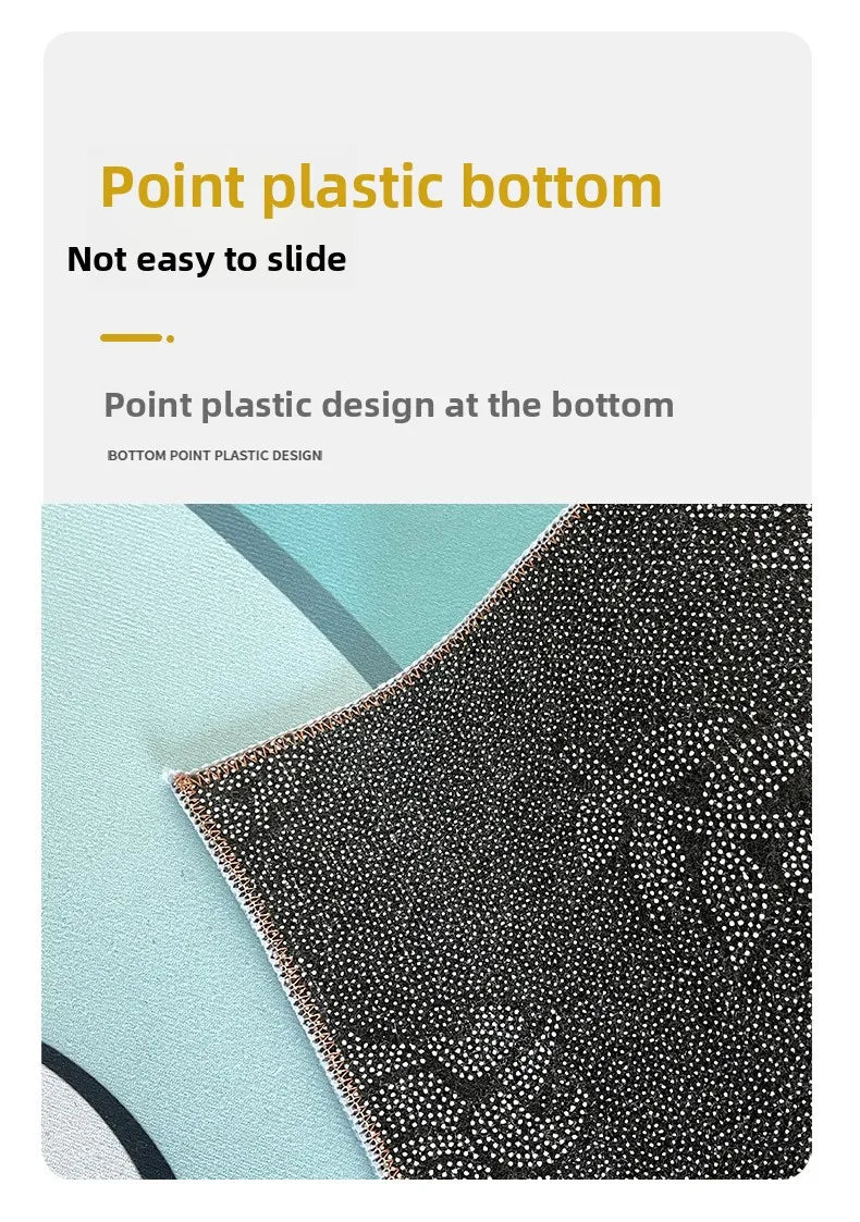 Product packaging with text about a point plastic bottom design.