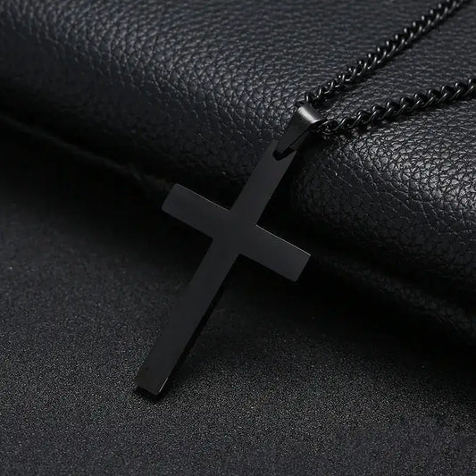 Minimalist Pendant Necklace – Gold, Black, Silver