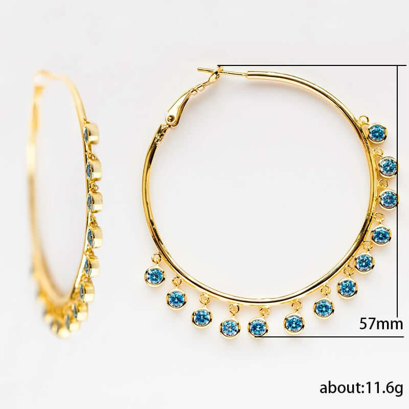 Bohemian Style Large Circle Earrings for Women
